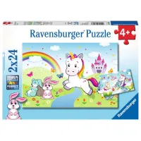 Ravensburger puzzel 2x24 stukjes 4+ Sprookjesachtige eenhoorn